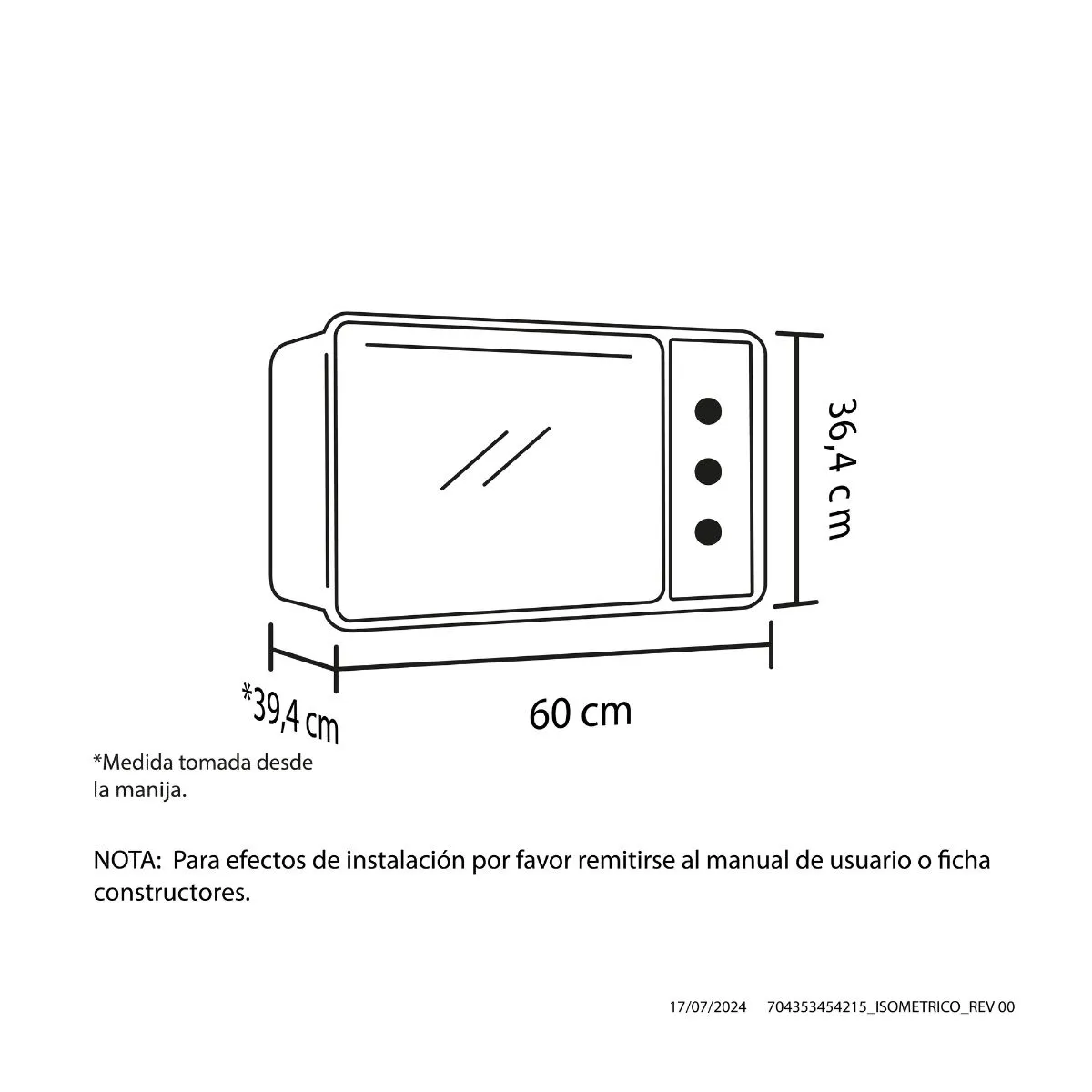Horno ASF 60-36 ELÉCTRICO 120V NEGRO - Image 2