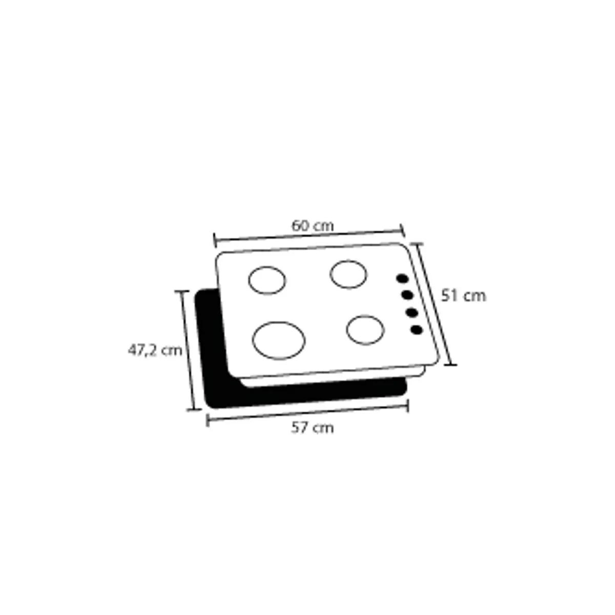 Cubierta CUB SESAMO 60 INOX 3C HF GN - Image 2